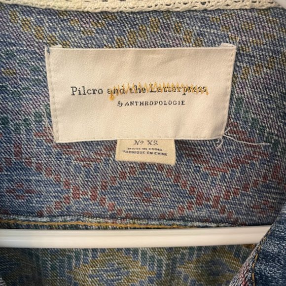 Pilcro and the Letterpress Anthropologie Denim Jacket - Picture 3 of 8